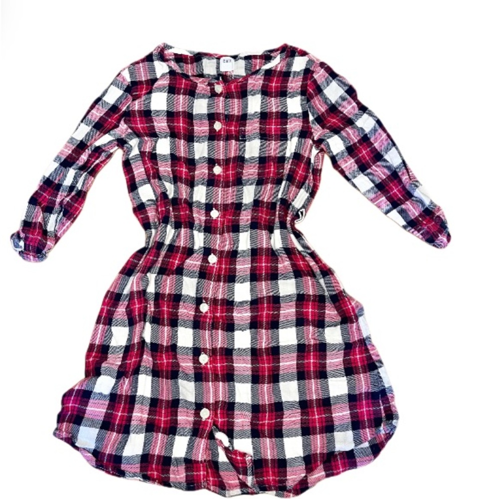 Red and White Plaid Dress